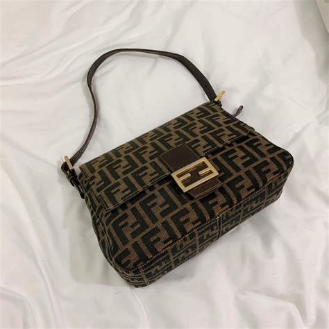 fendi roll bag zucca|vintage fendi baguette bag.